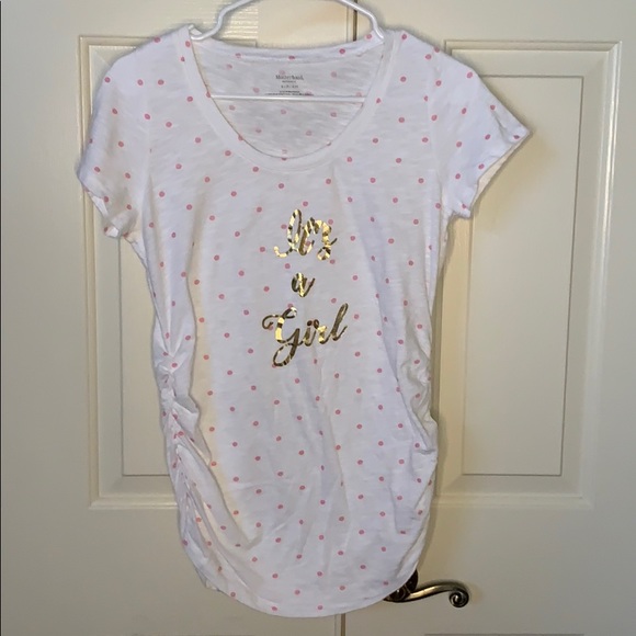 Motherhood Maternity Tops - Motherhood Maternity “It’s a girl” T Shirt S